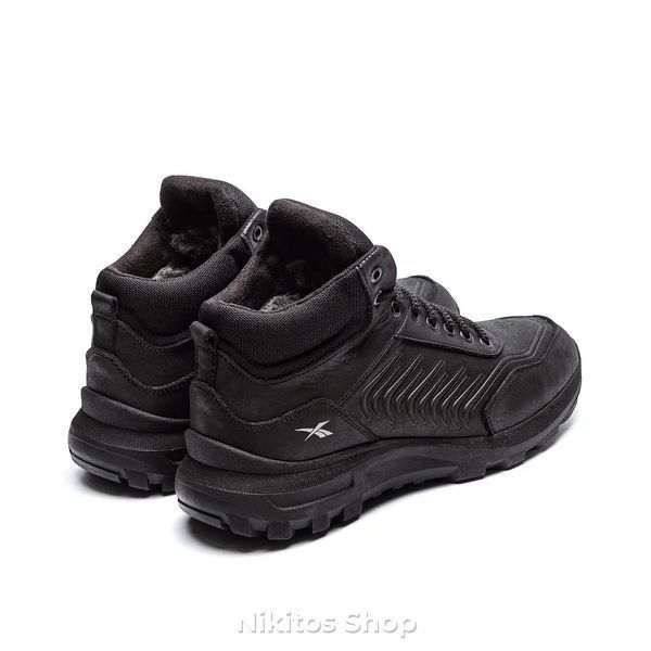Чоловічі зимові шкіряні кросівки чорні Reebok Classic R-07 R-07чорн бот фото