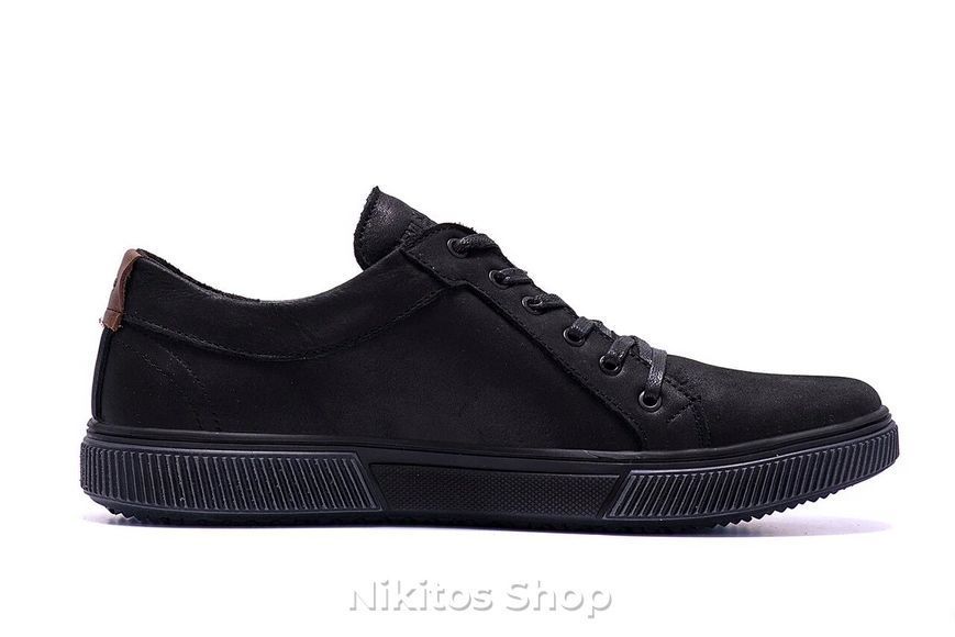 Мужские кожаные кеды чёрные LV Classic LS X50 LS X50 черн фото