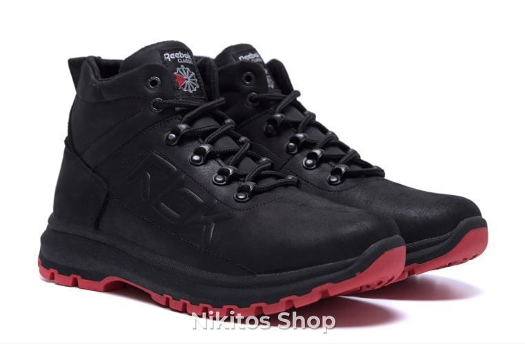 Чоловічі зимові шкіряні кросівки чорні Reebok M.1 R M.1 R ч бот фото