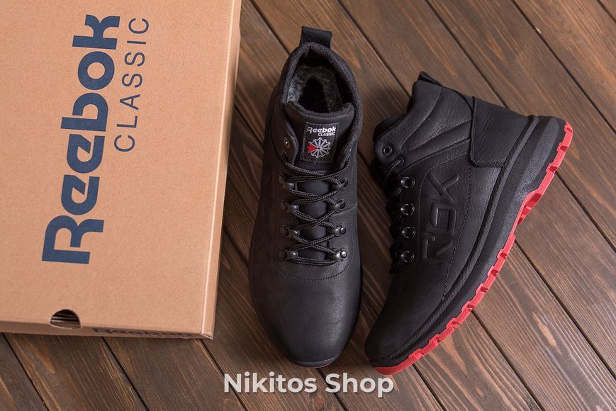 Чоловічі зимові шкіряні кросівки чорні Reebok M.1 R M.1 R ч бот фото