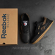 Мужские кожаные кроссовки чёрные Reebok R-03 R-03ч/р фото 7