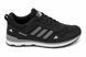 Чоловічі кросівки шкіряні чорні Adidas Climacool А66  А66 ч/сір фото 2