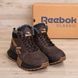 Мужские зимние кожаные ботинки коричневые Reebok 05 R-05 шок бот фото 6