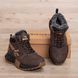 Мужские зимние кожаные ботинки коричневые Reebok 05 R-05 шок бот фото 7