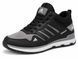 Мужские зимние кожаные кроссовки черные Adidas Climacool А63