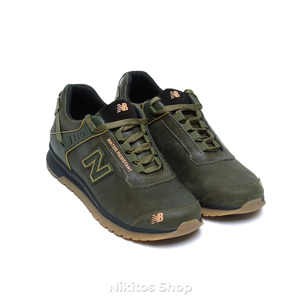 Чоловічі шкіряні кросівки NB Clasic Green NB ол фото