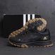 Мужские кожаные кроссовки Adidas Ozelia Black 04 А-04ч.р фото 8
