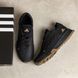 Мужские кожаные кроссовки Adidas Ozelia Black 04 А-04ч.р фото 6