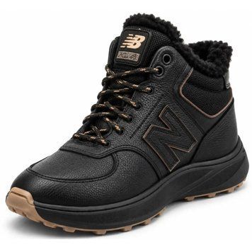 Мужские зимние кожаные кроссовки черные NB Sportwear Б-226 Б-226 чор.кор фото