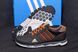 Мужские кожаные кроссовки черные Adidas Tech Flex 902 902 brown фото 10
