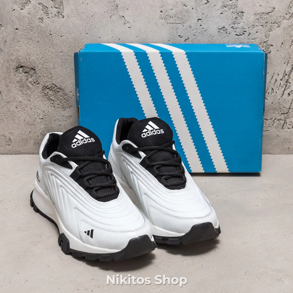Чоловічі шкіряні кросівки Adidas Ozelia White 04 А-04біл фото