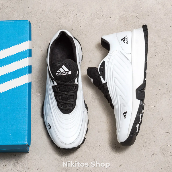 Чоловічі шкіряні кросівки Adidas Ozelia White 04 А-04біл фото