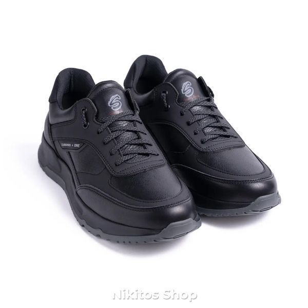 Чоловічі шкіряні кросівки чорні Clubshoes 23 23 чорн фото