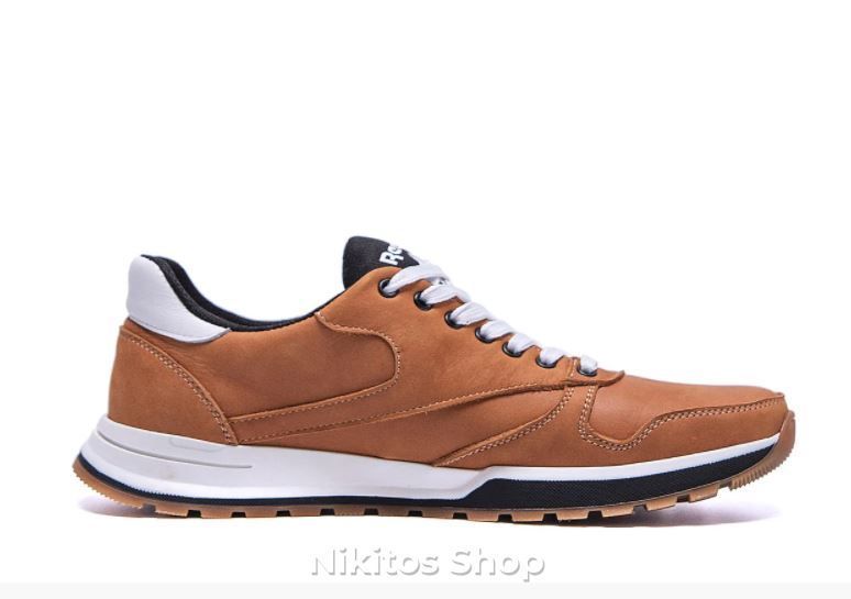 Мужские кожаные кроссовки Reebok Classic Leather Trail Ginger Colour 02 R-02 рыж фото