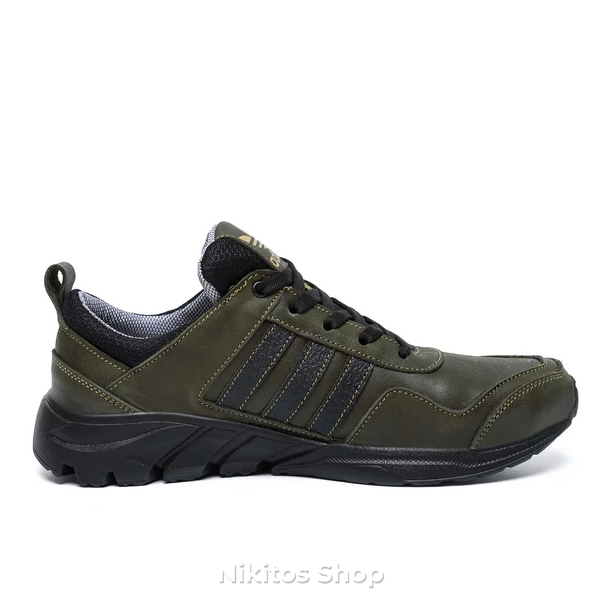Чоловічі шкіряні кросівки Adidas Terrex Green 523 523 фото