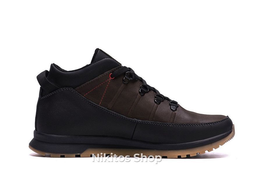 Чоловічі зимові шкіряні кросівки коричневі Fila Classic 101 101 ч/кор.бот фото