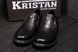 Мужские кожаные туфли Kristan black old school 115 115 ч фото 9