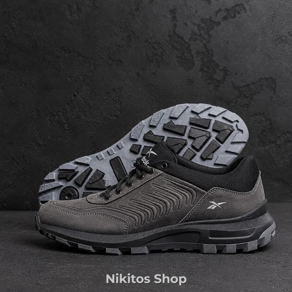 Чоловічі кросівки шкіряні сірі Reebok Classic R-07 R-07 сір фото