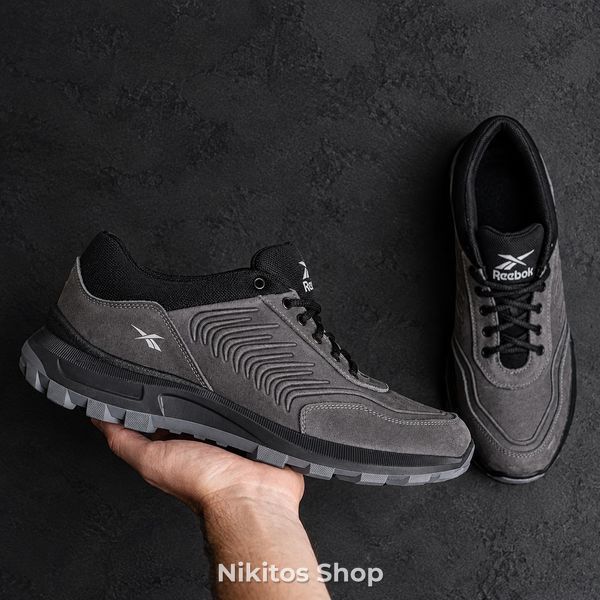 Чоловічі кросівки шкіряні сірі Reebok Classic R-07 R-07 сір фото