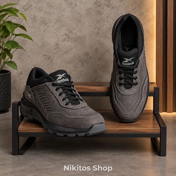 Чоловічі кросівки шкіряні сірі Reebok Classic R-07 R-07 сір фото