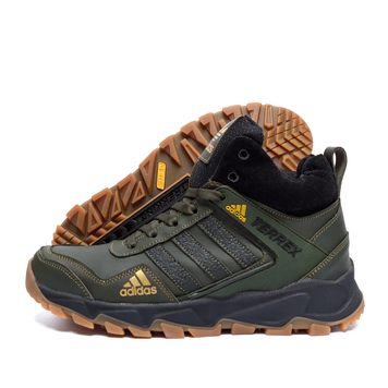 Мужские кожаные зимние кроссовки Adidas TERREX Grеen 523 Бот 523 ол фото