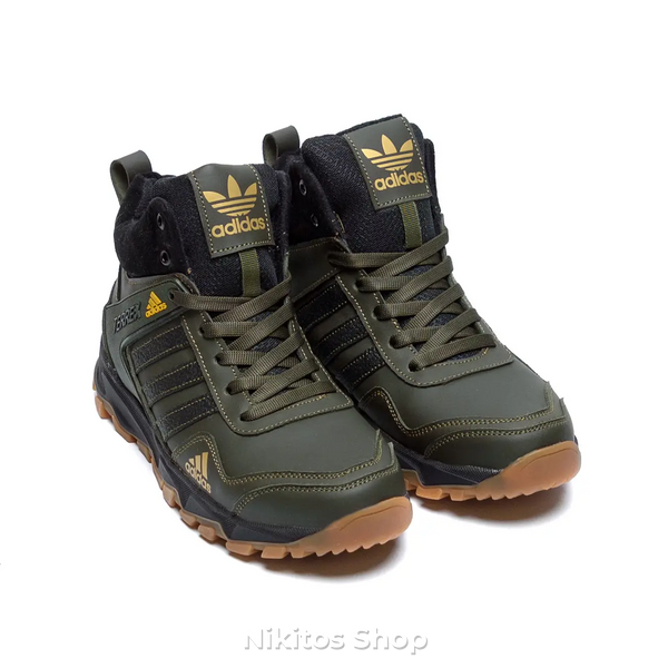 Мужские кожаные зимние кроссовки Adidas TERREX Grеen 523 Бот 523 ол фото