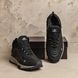Чоловічі зимові шкіряні кросівки чорного кольору Adidas Ozelia A-04 A-04ч/сір бот фото 7