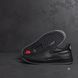 Мужские кожаные кроссовки черные Nike 240-91 240-91 черн фото 5