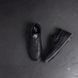 Мужские кожаные кроссовки черные Nike 240-91 240-91 черн фото 4
