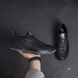 Мужские кожаные кроссовки черные Nike 240-91 240-91 черн фото 3