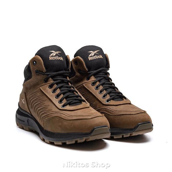 Чоловічі зимові шкіряні кросівки Reebok Classic Olive R-07 R-07ол бот фото