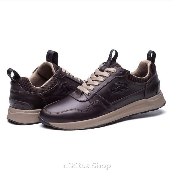 Чоловічі шкіряні кросівки Lacoste Classic Brown L35/6 L35/6 фото