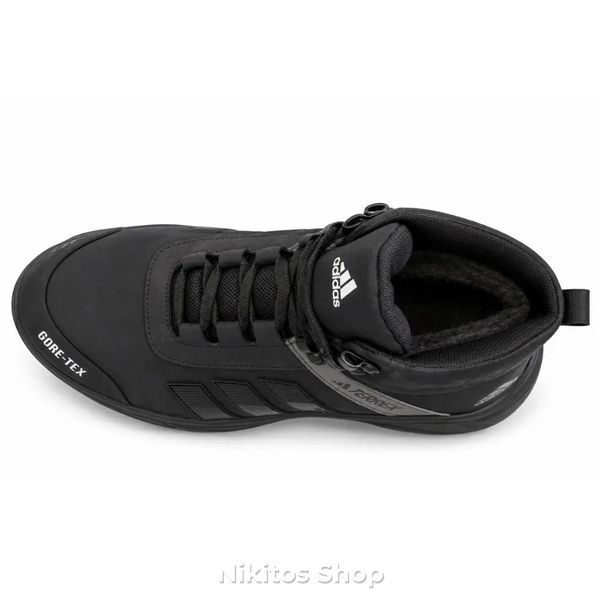 Мужские зимние кожаные кроссовки черные Adidas Terrex D30 D30 ч бот фото